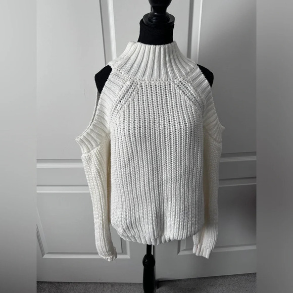 Choies | 100% Acrylic Cold Shoulder Knit Sweater | Size XL - Picture 9 of 9